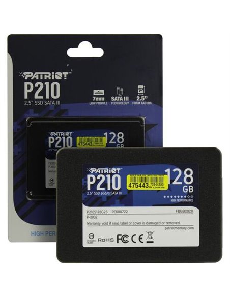 2,5” SSD Patriot P210 128GB