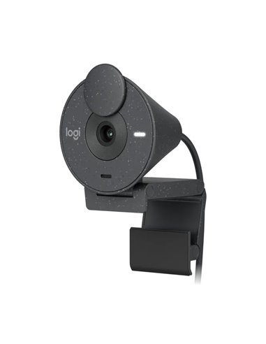 Веб-камера Logitech Brio 300 / 1080p / auto light correction / noise-reducing mic / USB-C / Graphite