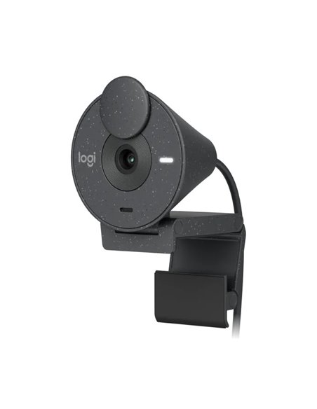 Веб-камера Logitech Brio 300 / 1080p / auto light correction / noise-reducing mic / USB-C / Graphite