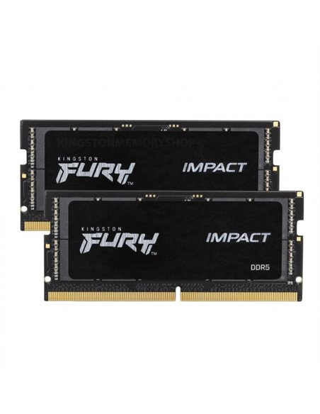 Memorie operativa Kingston FURY® Impact DDR5-4800 SODIMM 32GB (Kit of 2*16GB)