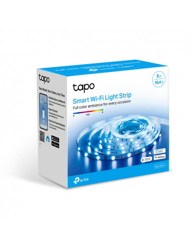 Light Strip TP-LINK Tapo L900-5, Smart Wi-Fi Light Strip 5m, Multicolor, 2100 mcd, 25000 hours, No IC Chip, One Line One Col...