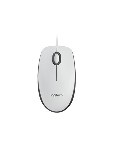 Мышь Оптическая Logitech M100, White