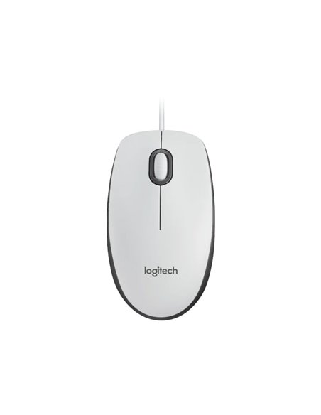 Мышь Оптическая Logitech M100, White