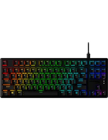 Клавиатура HYPERX Alloy Origins Core PBT, HyperX Aqua - Tactile key switch, [639N9AA#ACB]