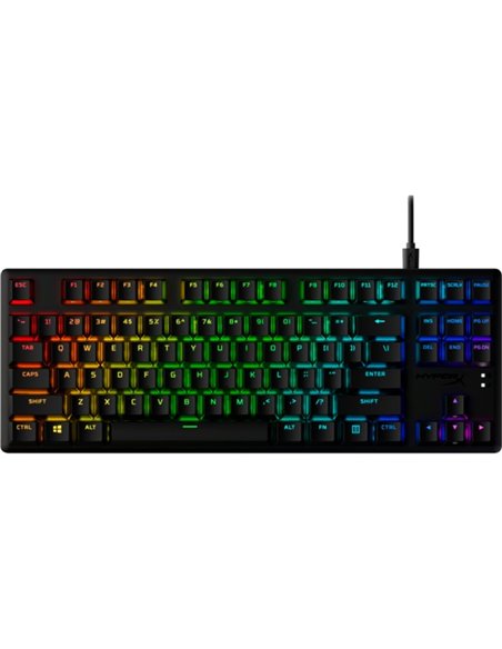 Клавиатура HYPERX Alloy Origins Core PBT, HyperX Aqua - Tactile key switch, [639N9AA#ACB]