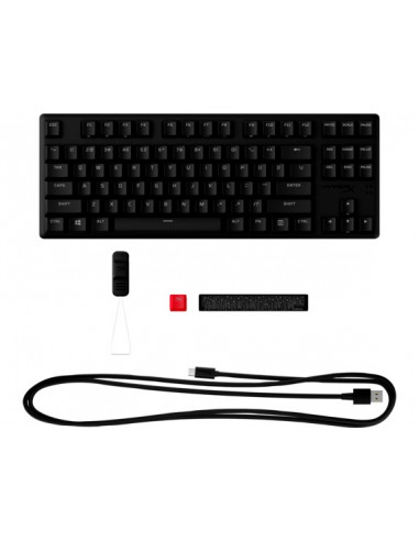 Клавиатура HYPERX Alloy Origins Core PBT, HyperX Aqua - Tactile key switch, [639N9AA#ACB]
