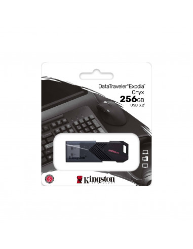 Флеш-накопитель USB3.2 Kingston DataTraveler Exodia Onyx 256ГБ / Black