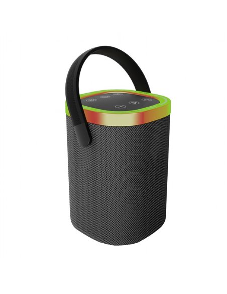Колонка Портативная Gembird SPK-BT-LED-06/ 10W / Bluetooth / microSD / USB / 1800 mAh