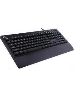 Tastatura Gaming Logitech G213 Prodigy, Mech-Dome, Spill resistance, Media controls, RGB, Integrated palm rest, Adjustable fe... 2