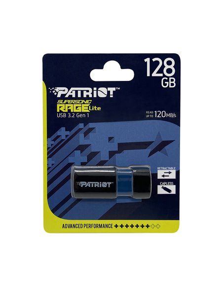 Флеш-накопитель USB Patriot Supersonic Rage Lite / USB3.2 / 128GB / Black