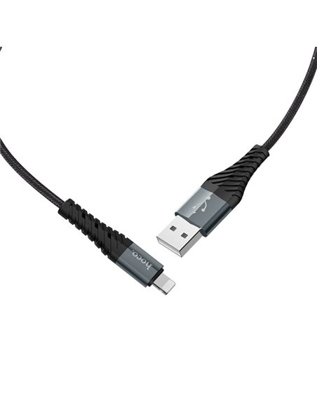 Кабель USB на Lightning HOCO X38 Cool Charging / 1m / PVC / up to 2.4A / Black