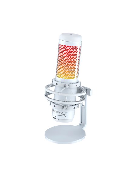 Микрофон для стриминга HyperX QuadCast S, RGB, White [519P0AA]