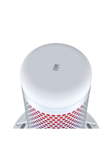 Микрофон для стриминга HyperX QuadCast S, RGB, White [519P0AA]