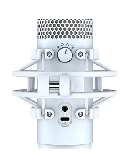 Микрофон для стриминга HyperX QuadCast S, RGB, White [519P0AA]