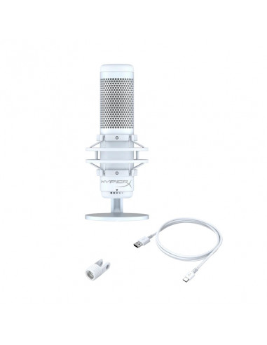 Микрофон для стриминга HyperX QuadCast S, RGB, White [519P0AA]