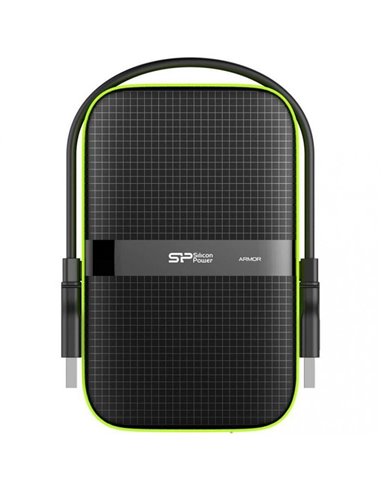 2.5” HDD Extern Silicon Power Armor A60 / 5ТБ / USB3.1 / Black/Green