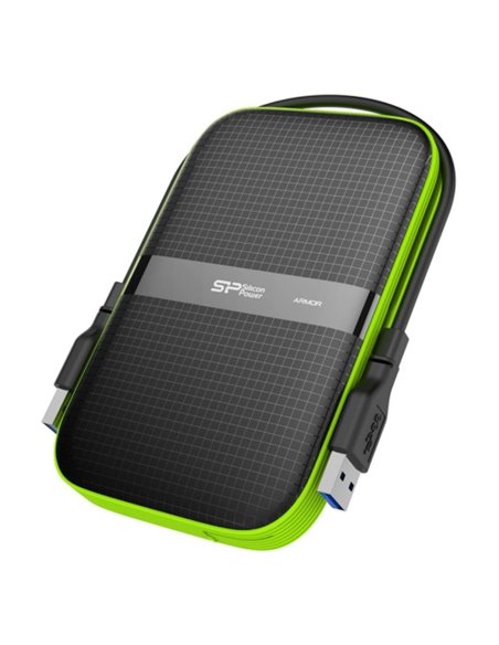 2.5” HDD Extern Silicon Power Armor A60 / 5ТБ / USB3.1 / Black/Green