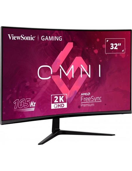 31.5” Monitor Gaming VIEWSONIC VX3218C-2K / 2K / Curved / 1ms / 165Hz / Black