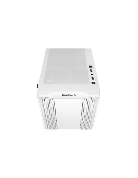 Carcasa DEEPCOOL CC560 WHITE V2/ w/oPSU / Side-Window / 4x120mm / ATX / White