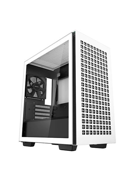 Carcasa DEEPCOOL CH370 WH / w/oPSU / Side-Window / 1x120mm / ATX / White