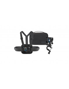 GoPro Sports Kit , include: 1x Suport pe piept, 1x Suport pe ghidon, 1x Geanta de transport