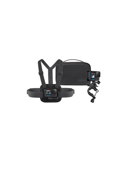 GoPro Sports Kit, включает в себя: 1x крепление на грудь, 1x крепление на руль, 1x сумка для переноски