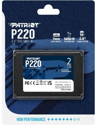 2,5” SSD Patriot P220 2.0TB