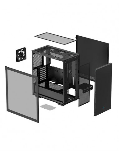 Carcasa DEEPCOOL CH510 / w/oPSU / Side-Window / 1x120mm / ATX / Black