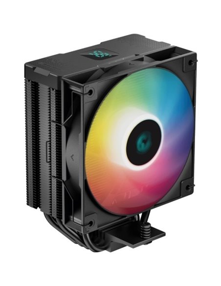 Кулер DEEPCOOL AG400 DIGITAL BK ARGB/ Universal/ 220W/ 500~2100rpm/ <31.6dBA/ 75.89CFM/ Black