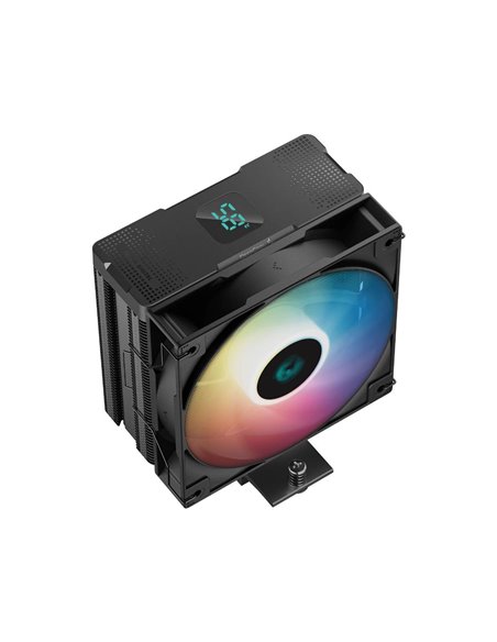 Кулер DEEPCOOL AG400 DIGITAL BK ARGB/ Universal/ 220W/ 500~2100rpm/ <31.6dBA/ 75.89CFM/ Black