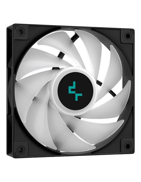 Кулер DEEPCOOL AG400 DIGITAL BK ARGB/ Universal/ 220W/ 500~2100rpm/ <31.6dBA/ 75.89CFM/ Black