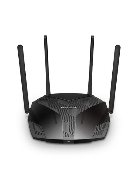 Wi-Fi роутер MERCUSYS MR80X / AX3000 Dual Band / Wi-Fi6 / Gigabit / 1WAN+3LAN / 4 external antennas