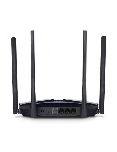 Wireless Router MERCUSYS MR80X / AX3000 Dual Band / Wi-Fi6 / Gigabit / 1WAN+3LAN / 4 external antennas