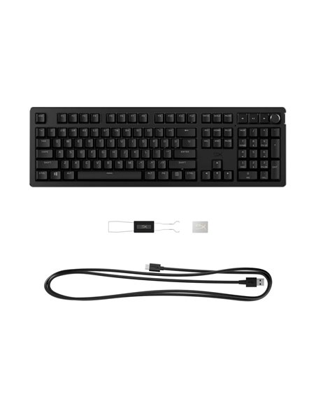 Клавиатура HYPERX Alloy Rise RGB, HyperX Linear switches, [7G7A3AA#ABA]