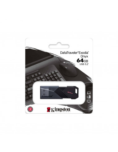USB Flash Drive USB3.2 Kingston DataTraveler Exodia Onyx 64GB / Black