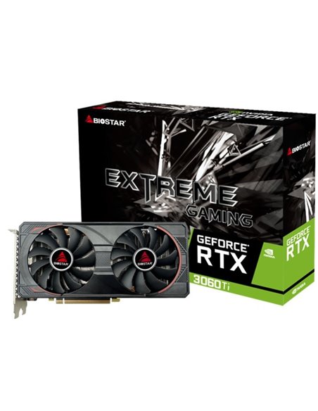 Видеокарта BIOSTAR GeForce RTX 3060 Ti / 8GB / GDDR6 / 256bit