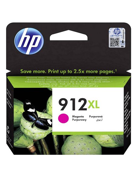 912XL (3YL82AE) Magenta Ink Cartridge; (for HP OfficeJet Pro 8010 series, 8012 Pro Aio, 8013 Pro Aio, 8014 Pro Aio, 8015 Pro...