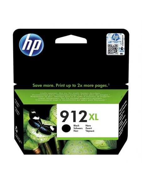 912XL (3YL84AE) Black Ink Cartridge; (for HP OfficeJet Pro 8010 series, 8012 Pro Aio, 8013 Pro Aio, 8014 Pro Aio, 8015 Pro A...