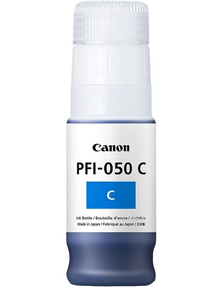 Ink Bottle Canon PFI-050C, Cyan (5699C001), 70ml for Canon TC-20/20M