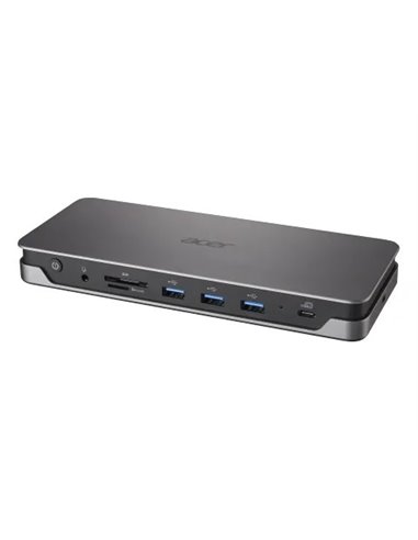 Док-станция Acer ADK230/ 2 x HDMI/ 1x DP/ 2 x USB-C 3.1 G1/ 3 x USB-A 3.1 G1/ RJ-45/ SD Card Reader/ 100W