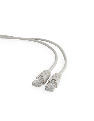 Кабель телекоммуникационный CAT5e UTP, 0.25 м, серый