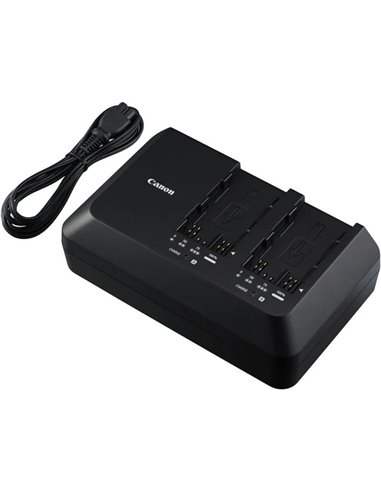 Battery Charger Canon CG-A10 for EOS C300 Mark II, C200, and C200B, 2 x batteries BP-A30 or BP-A60 charging (0872C003)