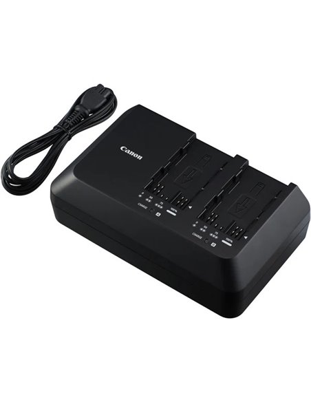 Battery Charger Canon CG-A10 for EOS C300 Mark II, C200, and C200B, 2 x batteries BP-A30 or BP-A60 charging (0872C003)