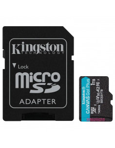 Card de memorie microSD 1TB Kingston Canvas Go! Plus, A2, 170Mbps, + SD adapter 2