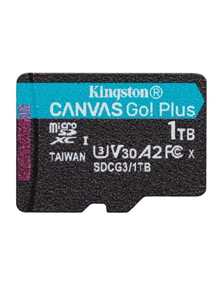 Карта памяти microSD 1TB Kingston Canvas Go! Plus, A2, 170Mbps, + SD adapter