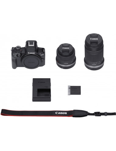 Безерккальная камера CANON EOS R50 + RF-S 18-45 f/4.5-6.3 IS STM + RF-S 55-210 f/5.0-7.1 IS STM Black (5811C034)