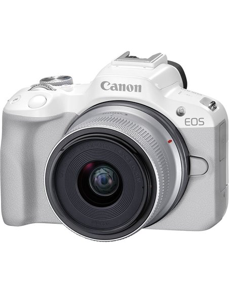Безерккальная камера CANON EOS R50 + RF-S 18-45 f/4.5-6.3 IS STM White (5812C030)