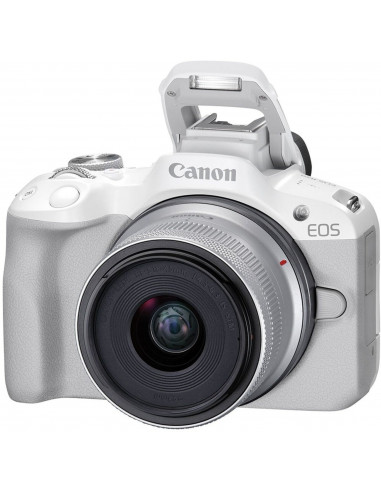 Безерккальная камера CANON EOS R50 + RF-S 18-45 f/4.5-6.3 IS STM White (5812C030)