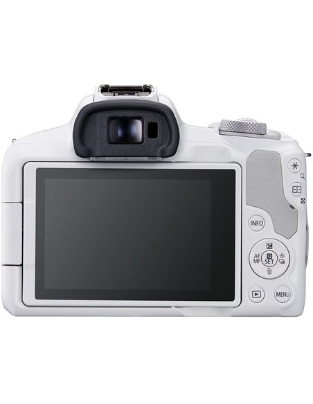 Безерккальная камера CANON EOS R50 + RF-S 18-45 f/4.5-6.3 IS STM White (5812C030)