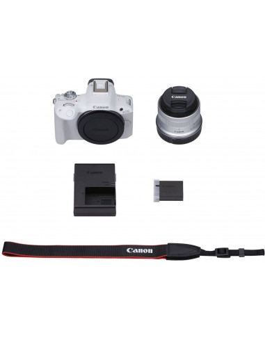 Безерккальная камера CANON EOS R50 + RF-S 18-45 f/4.5-6.3 IS STM White (5812C030)